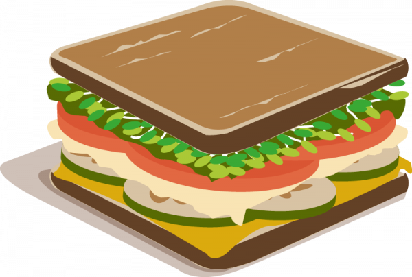 Ein leckeres Sandwich als Analogie zu Sammelbuchungen, haha!